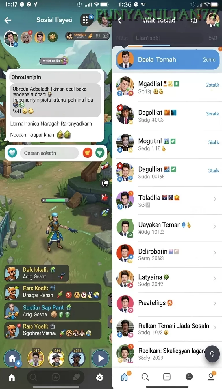 Cuplikan layar AGAM66 — menu navigasi